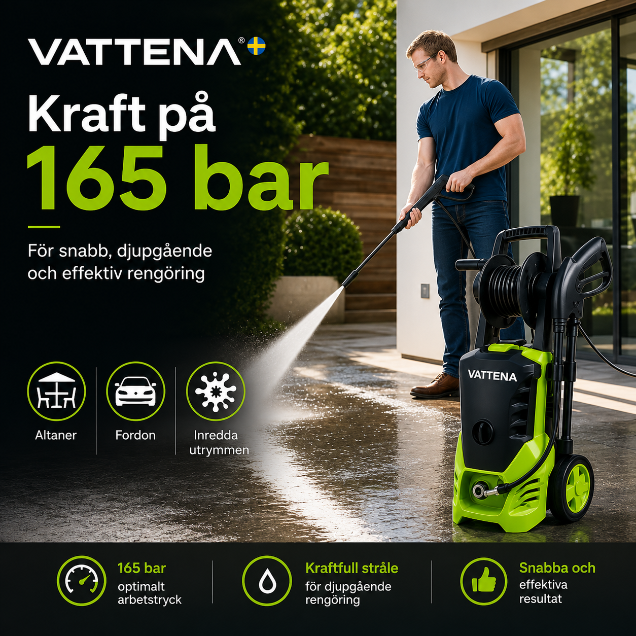 VATTENA HydroForce 165 Högtryckstvätt